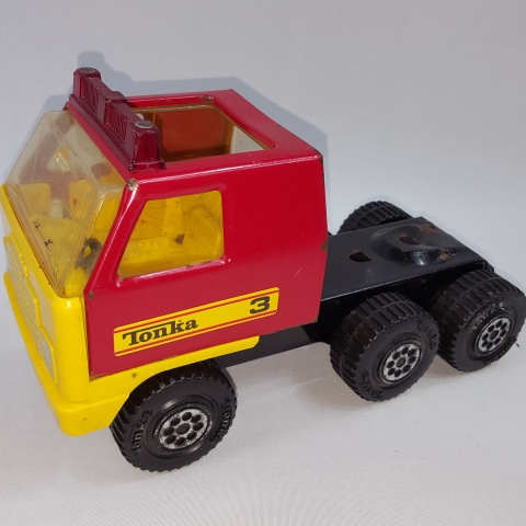Tonka Vintage 1978 Fire Ladder Truck Cab Pressed Steel Toy C7